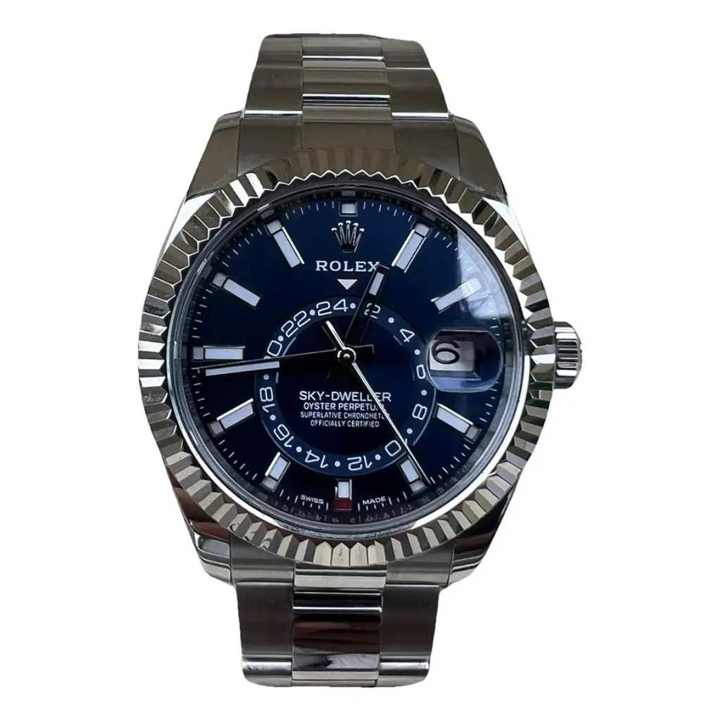 Montre Rlx 42 Sky-Dweller Stainless Blue