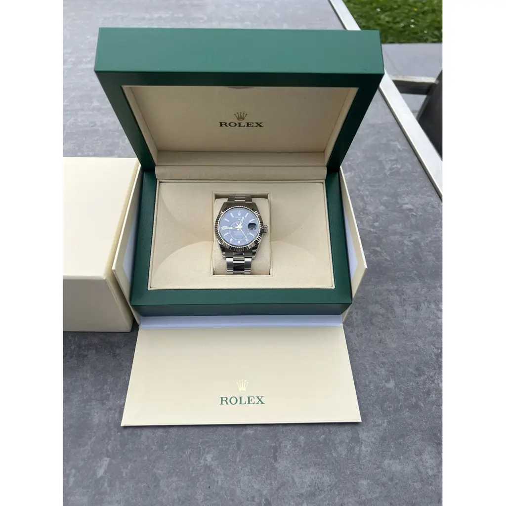 Montre Rlx 42 Sky-Dweller Stainless Blue