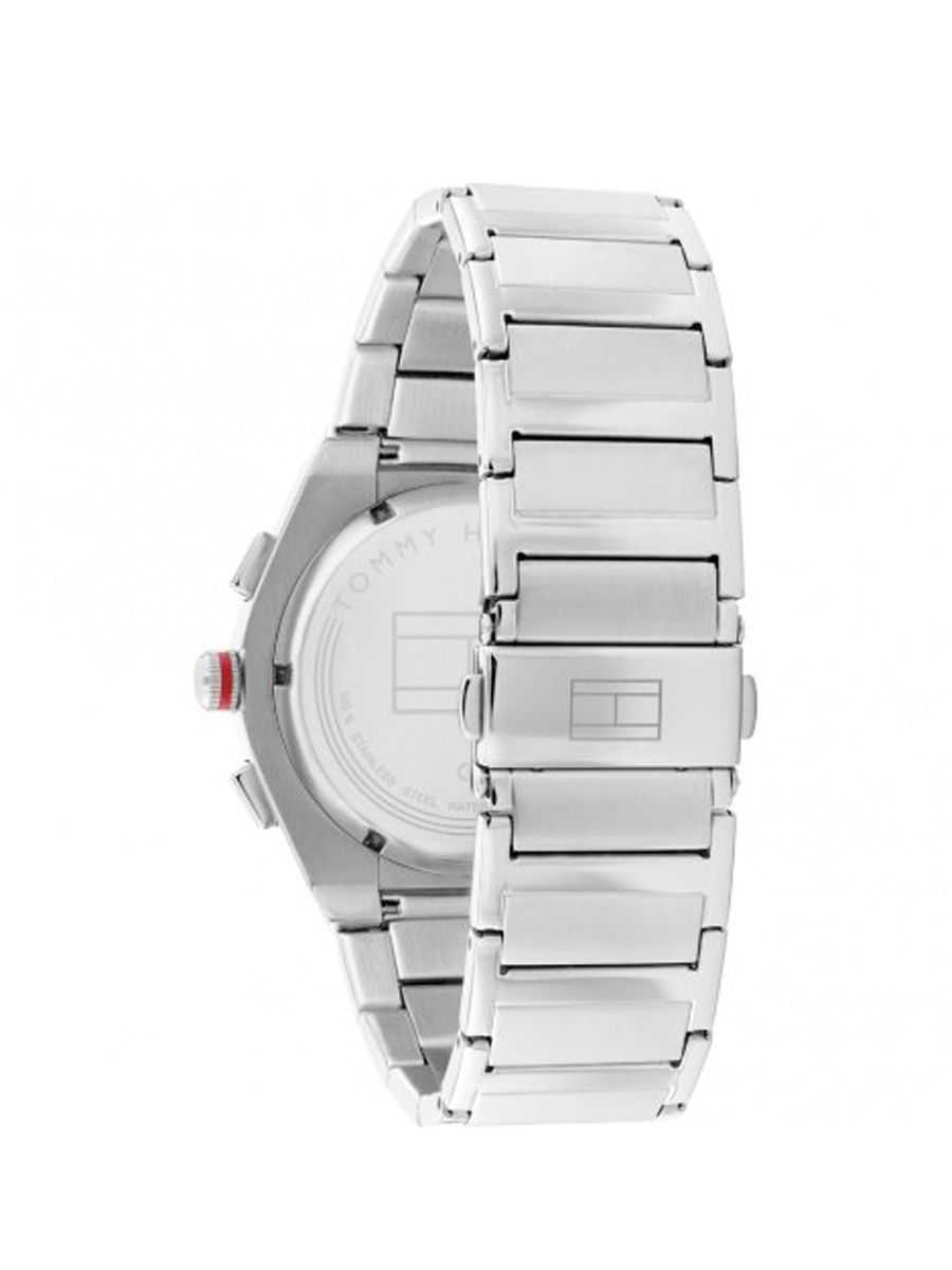 TMY Hilfiger Connor Link Strap Watch Silver 1791897