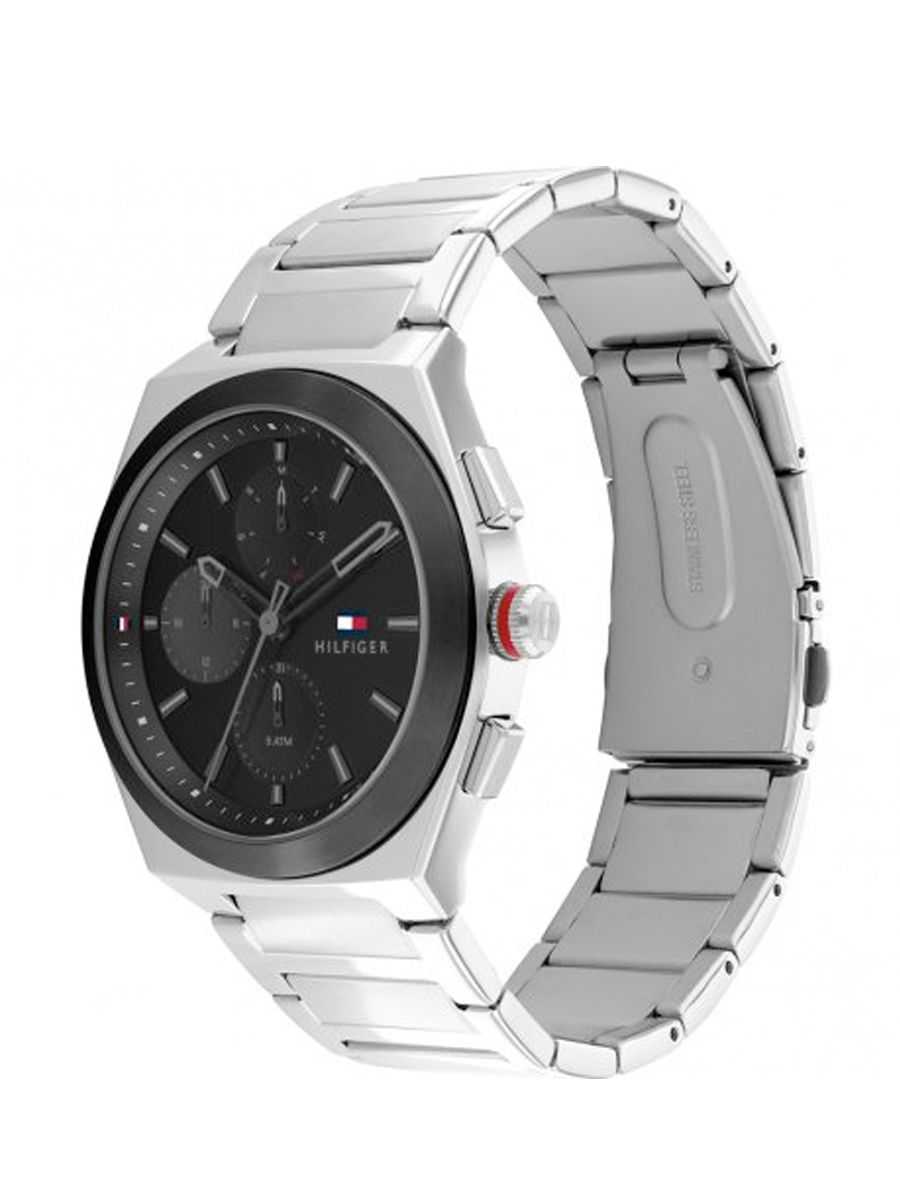 TMY Hilfiger Connor Link Strap Watch Silver 1791897