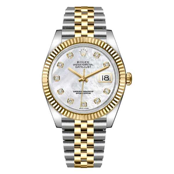 Datejust Two-tone fond argenté