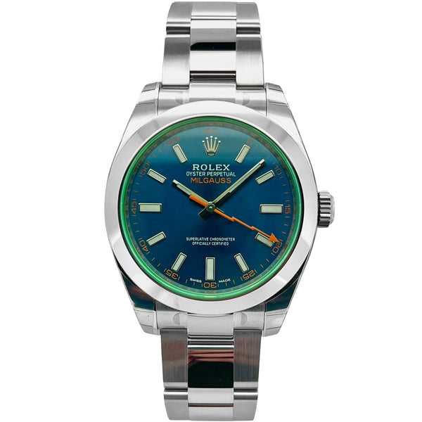 Montre RLX Oyster Perpetual Milgauss Bleu Z
