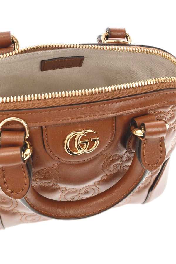 GG caramel Sac à bandoulière matelassé