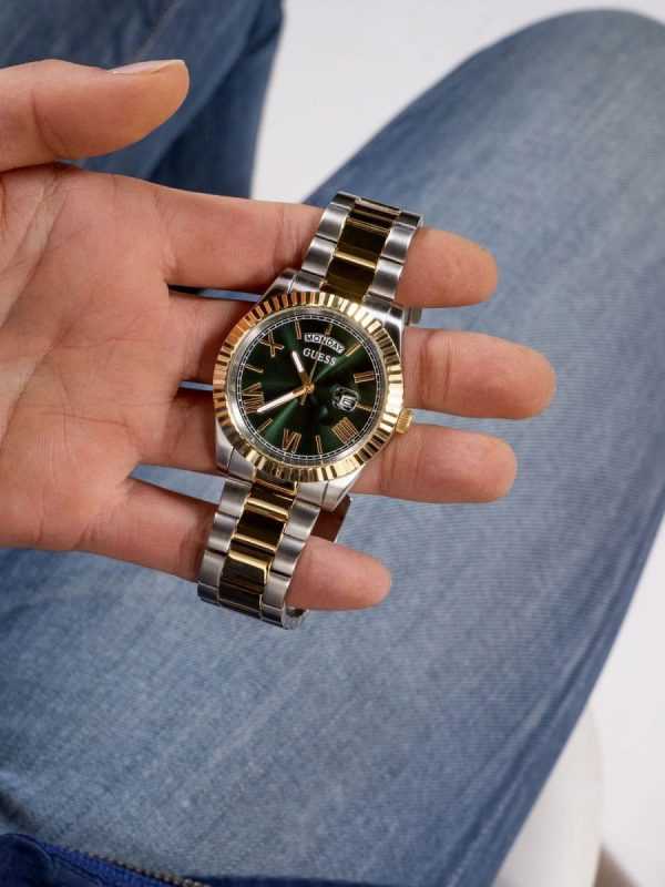 GSS Mens 2-Tone Day/Date Watch