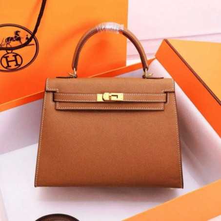 Sac HRMS Kelly 25 "Marron"