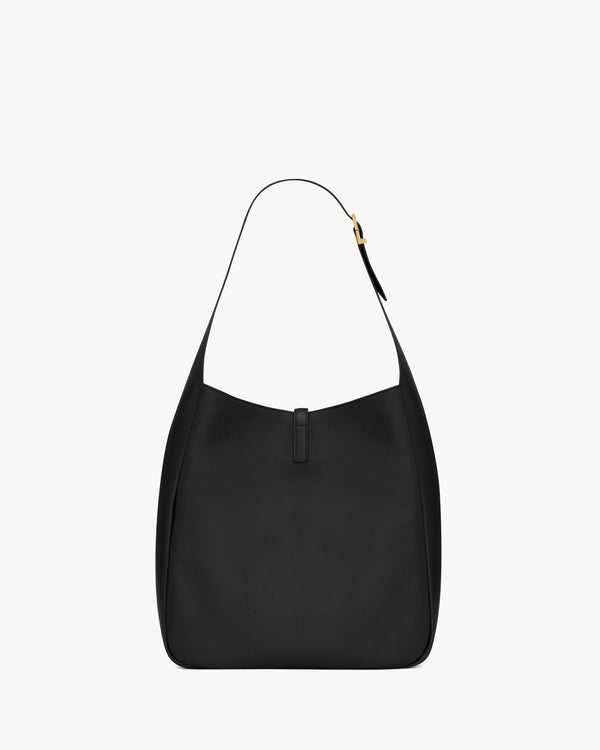 YSL SOUPLE GRAINÉ En CUIR NOIR