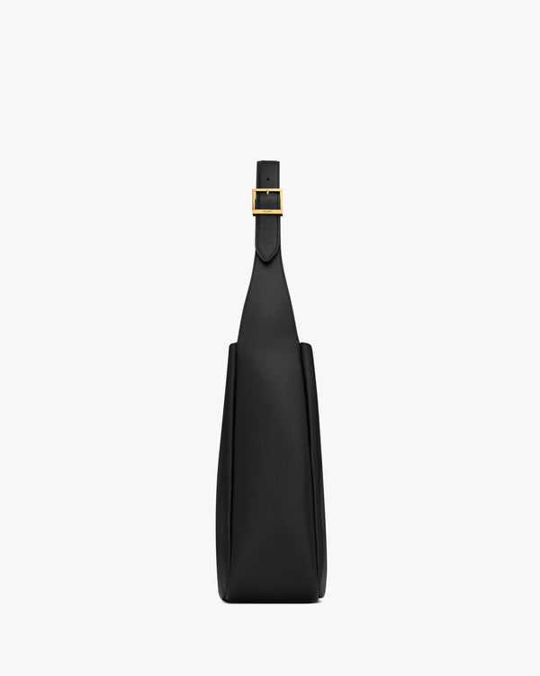 YSL SOUPLE GRAINÉ En CUIR NOIR