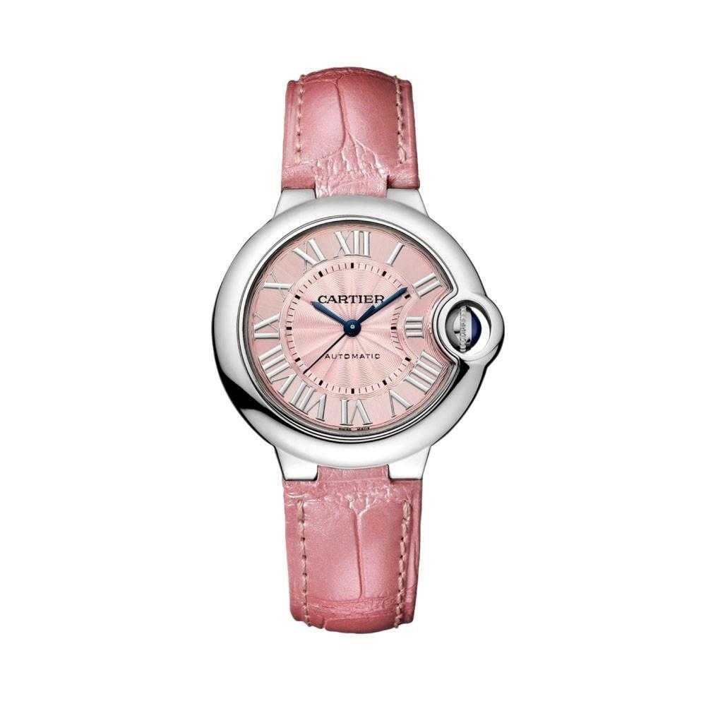 C@rtier Women's WSBB0002 Ballon Bleu Pink Leather Watch