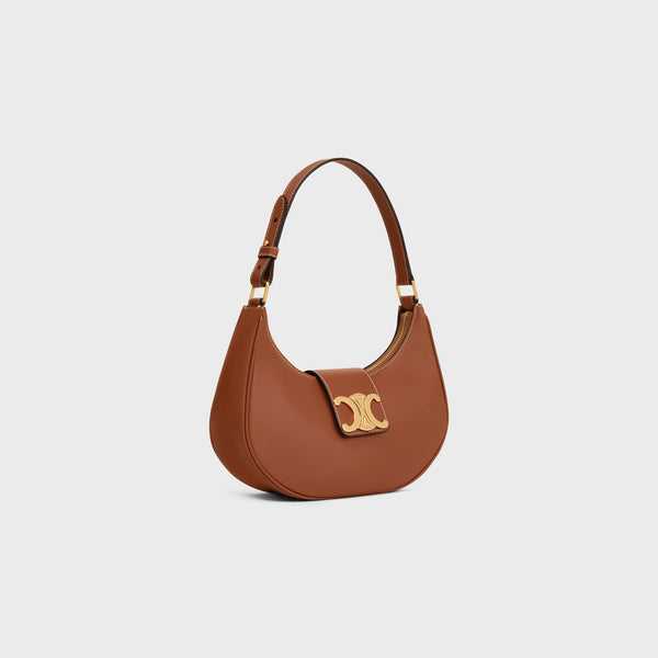 SAC AVA TRIOMPHE EN CUIR MOYEN MODELE VEAU LISSE Marron
