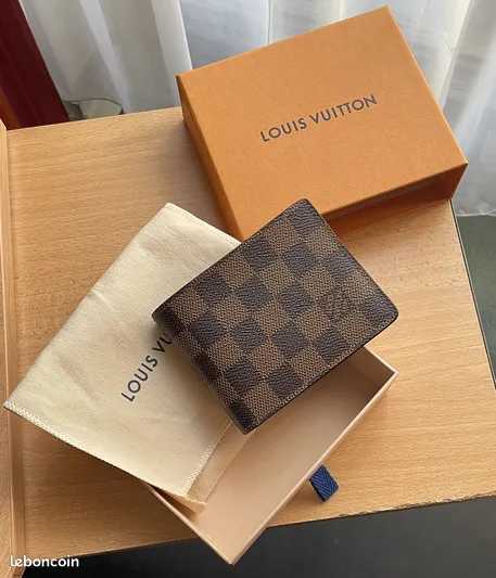 Portefeuille LV édition Centenaire Marco - Damier Ebene