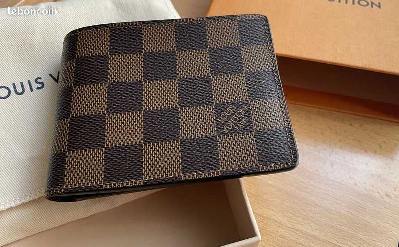 Portefeuille LV édition Centenaire Marco - Damier Ebene