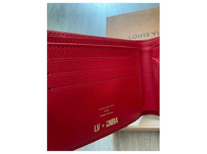 Nouveau portefeuille LV x NBA Multiple Marron Blanc Rouge Bleu
