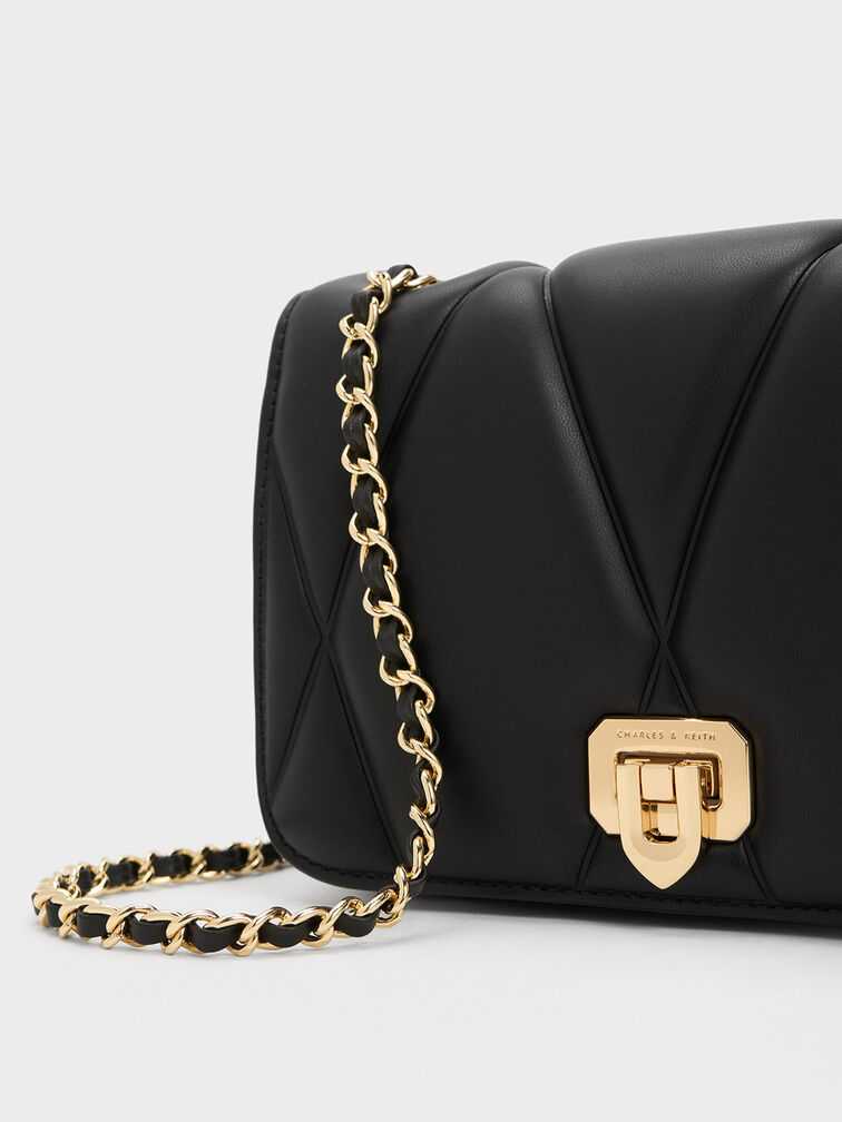 Arwen Quilted Shoulder Bag
Arwen Quilted Shoulder Bag - Black