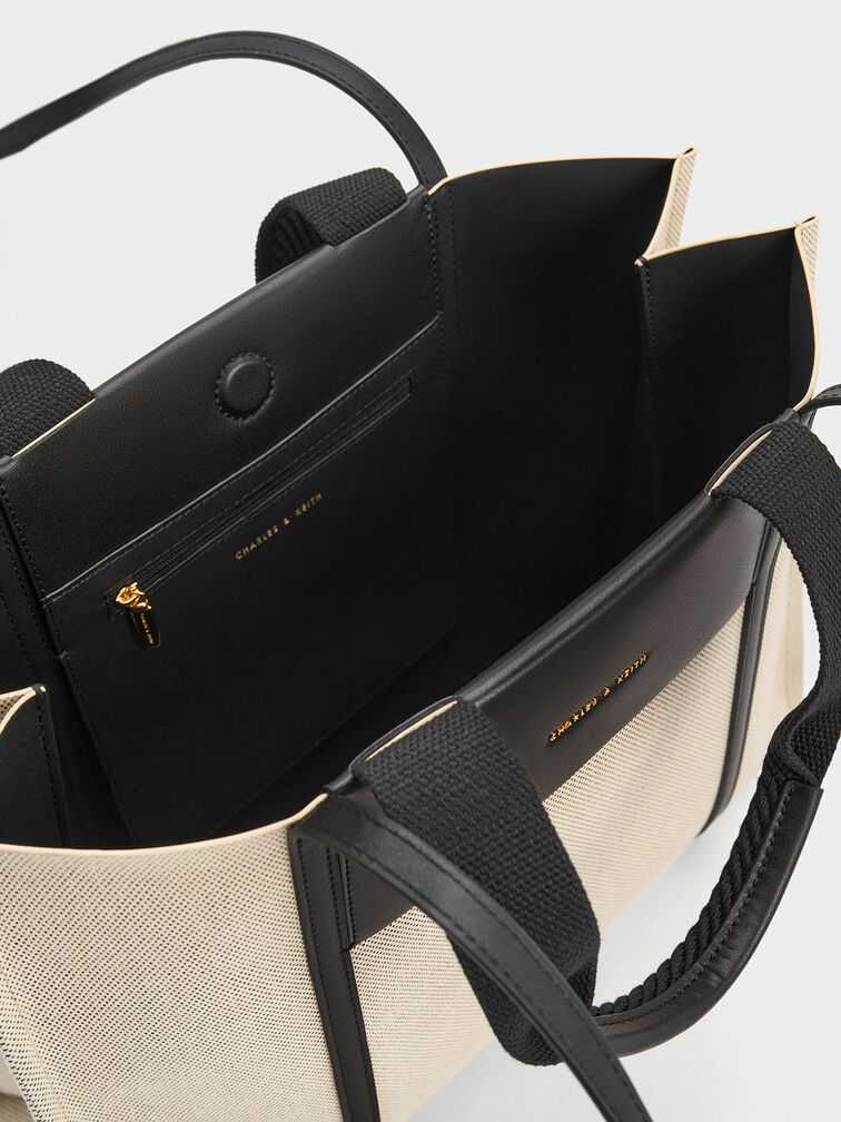 Sh@lia Canvas Tote Bag - Black