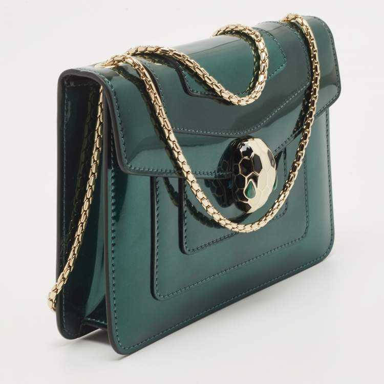 Bvlg@ri Sacs à main vernis Vert