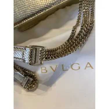 Bvlg@ri Sac bandoulière Serpenti exotique avec étiquette Doré