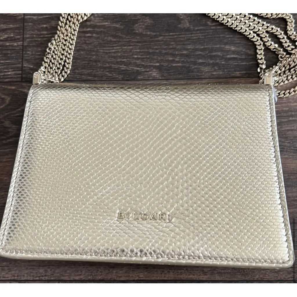 Bvlg@ri Sac bandoulière Serpenti exotique