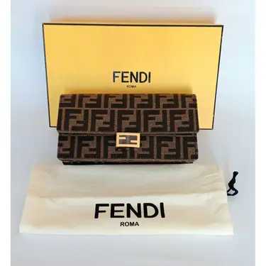 Fêndï Sac à main en toile Baguette, Toile