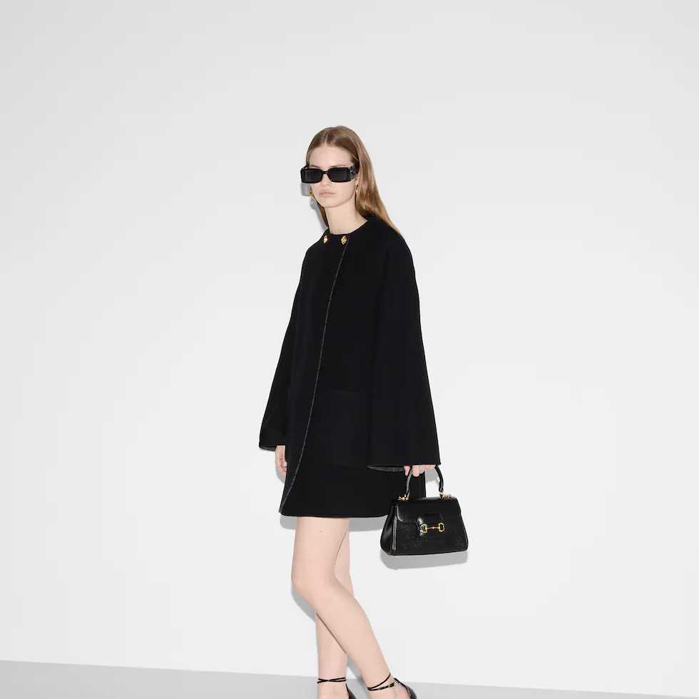 GG Black Mini Horsebit 1955 Bag