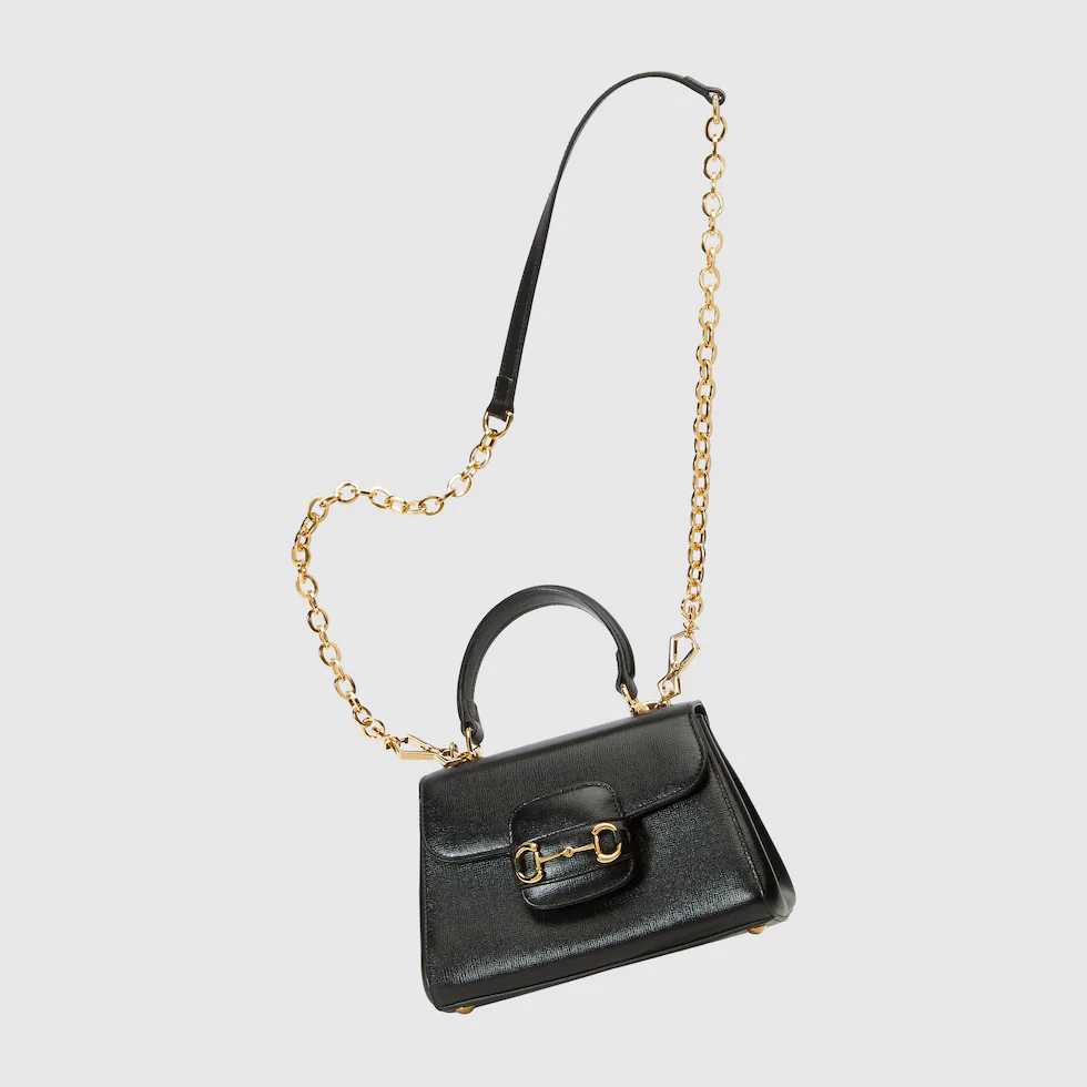 GG Black Mini Horsebit 1955 Bag