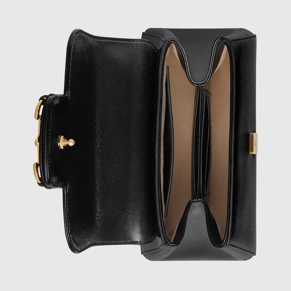 GG Black Mini Horsebit 1955 Bag