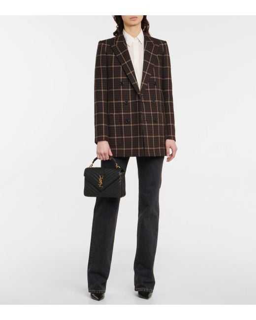 YSL Sac College Medium femme de coloris noir