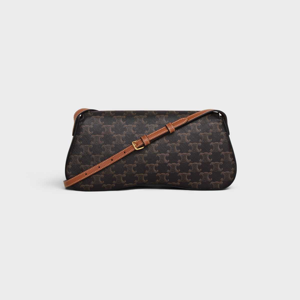 CÊLINË MEDIUM LOLA BAG in Triomphe Canvas and Calfskin