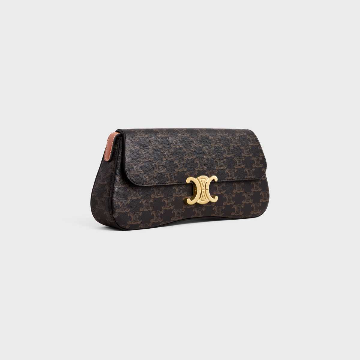 CÊLINË MEDIUM LOLA BAG in Triomphe Canvas and Calfskin