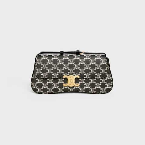 CÊLINË MEDIUM LOLA BAG in Triomphe Canvas Two-Tone