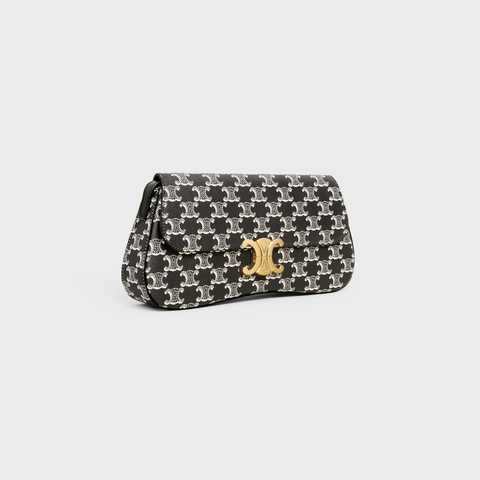 CÊLINË MEDIUM LOLA BAG in Triomphe Canvas Two-Tone