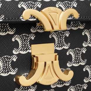 CÊLINË MEDIUM LOLA BAG in Triomphe Canvas Two-Tone