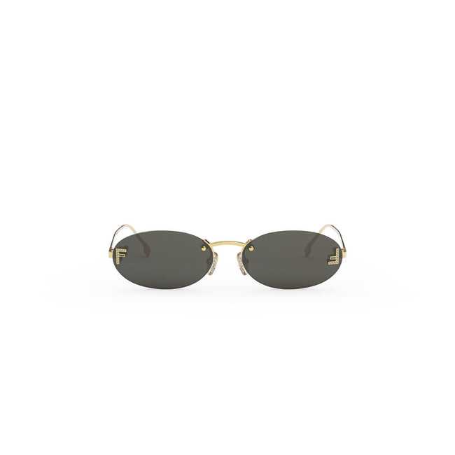 Fen&i First Crystal
Gold Oval Sunglasses pour femme