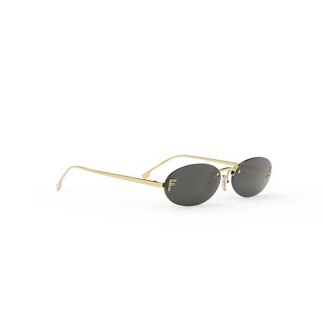Fen&i First Crystal
Gold Oval Sunglasses pour femme