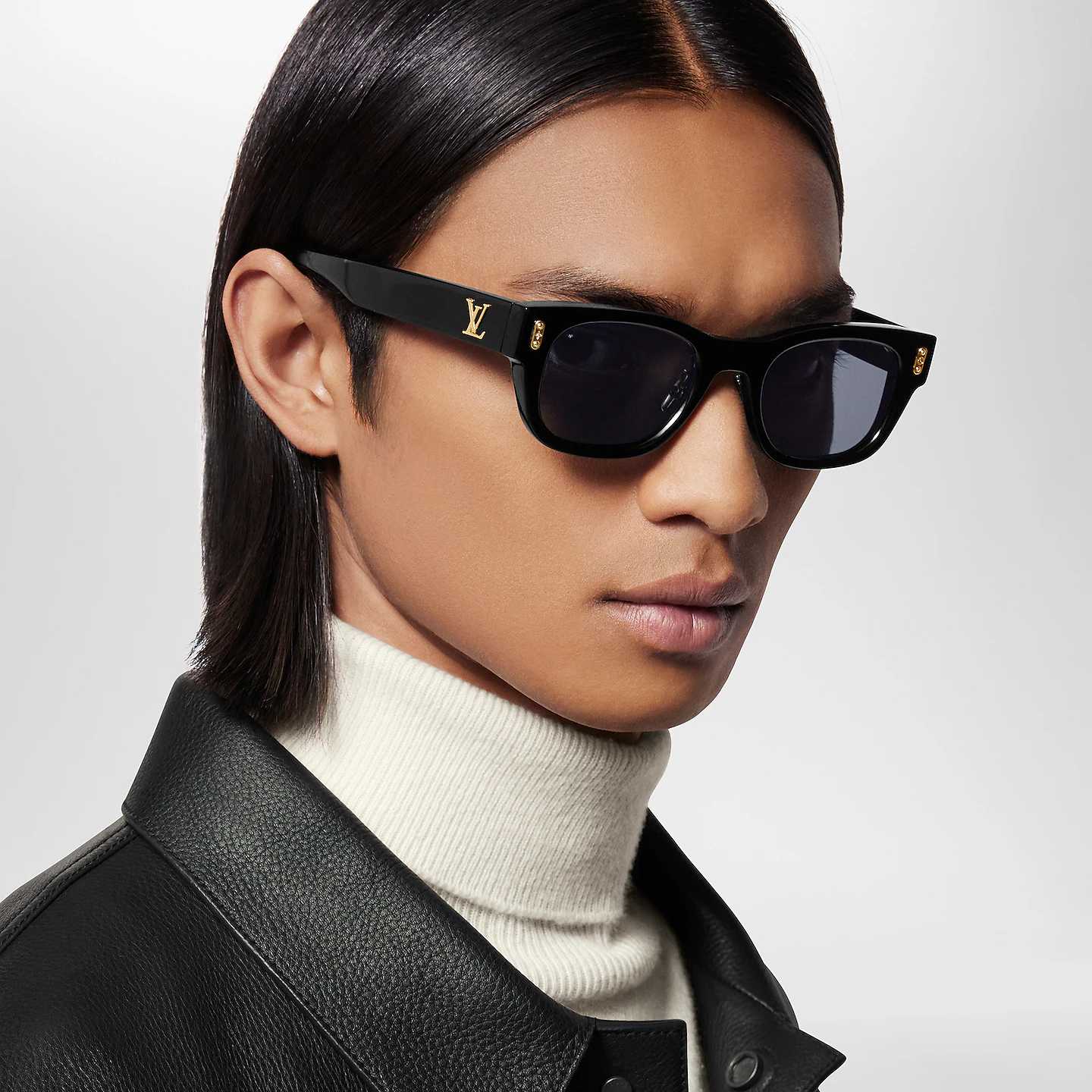 LV Lunettes de soleil carrées rondes LV Confidence pour femmes