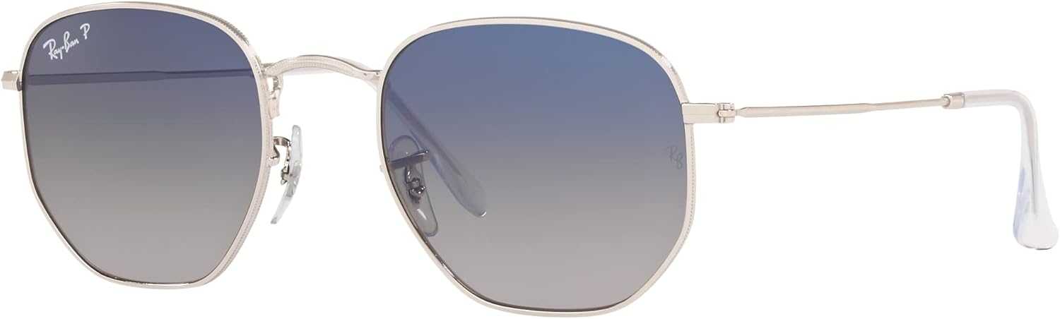 Ray-Ban Lunettes de soleil Hexagone RB3548N Argent/Gris Clair Dégradé femme et homme