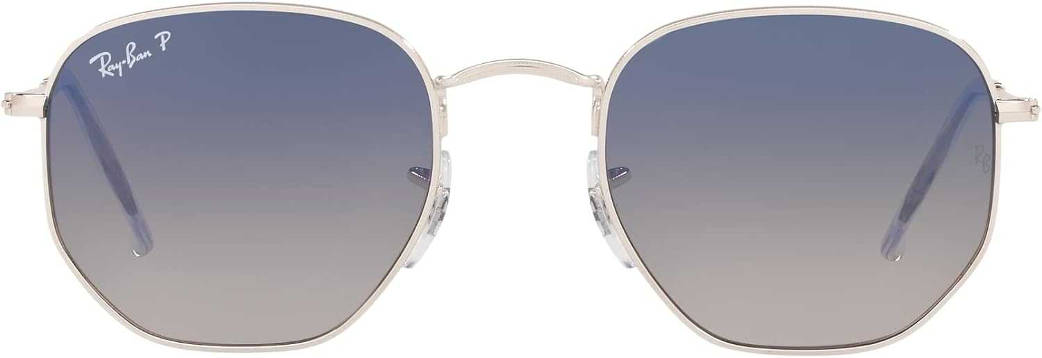 Ray-Ban Lunettes de soleil Hexagone RB3548N Argent/Gris Clair Dégradé femme et homme