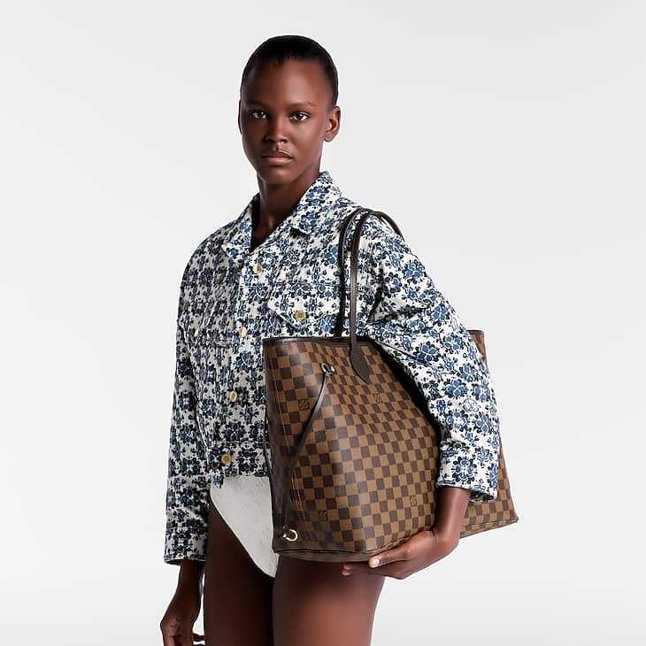 LV Sac Neverfull GM en cuir