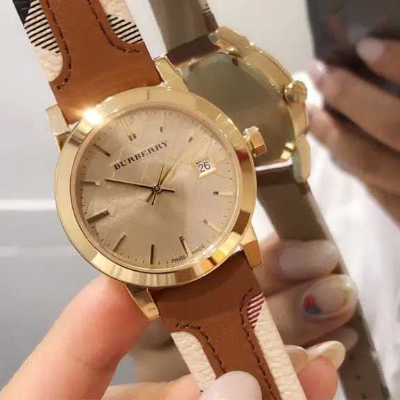 The City Bûrberrÿ Women’s Heritage Leather Watch, Haymarket Leather Ladies BU9133