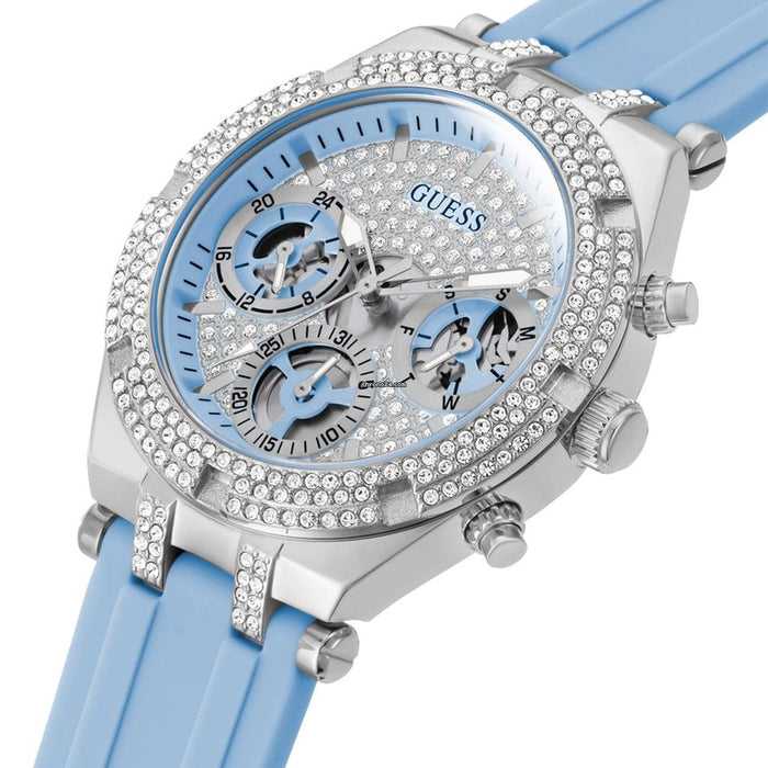 Gûess
heiress blue silicone strap women's watch gw0407l1