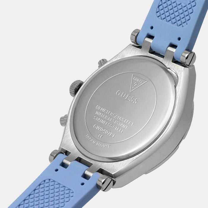 Guess
heiress blue silicone strap women's watch gw0407l1