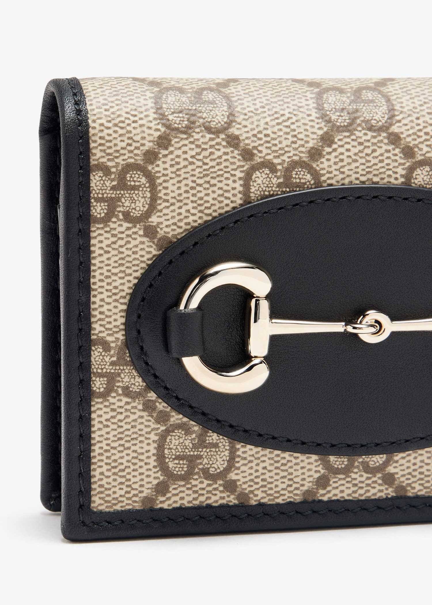 GG Horsebit 1955 card case wallet