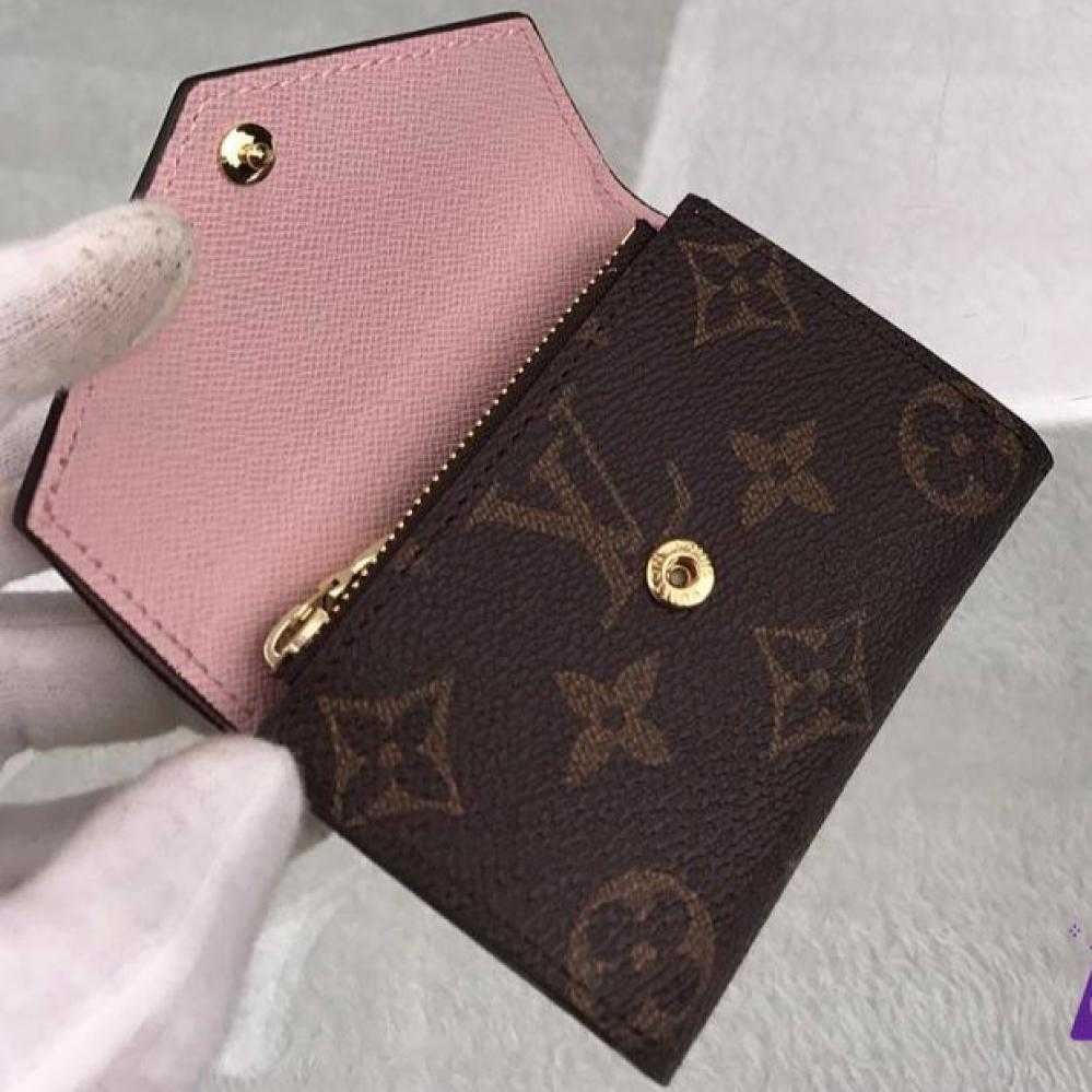 LV Portefeuille Zoe Monogram Rose Ballerine
