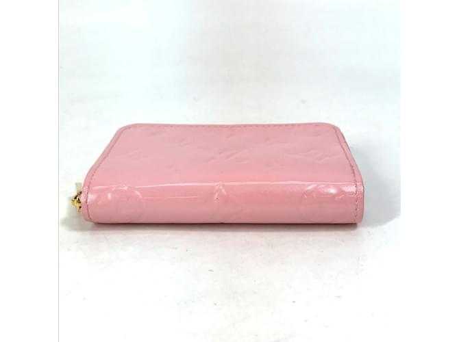 LV Portefeuille à compartiment pour pièces Monogram Verni Rose
