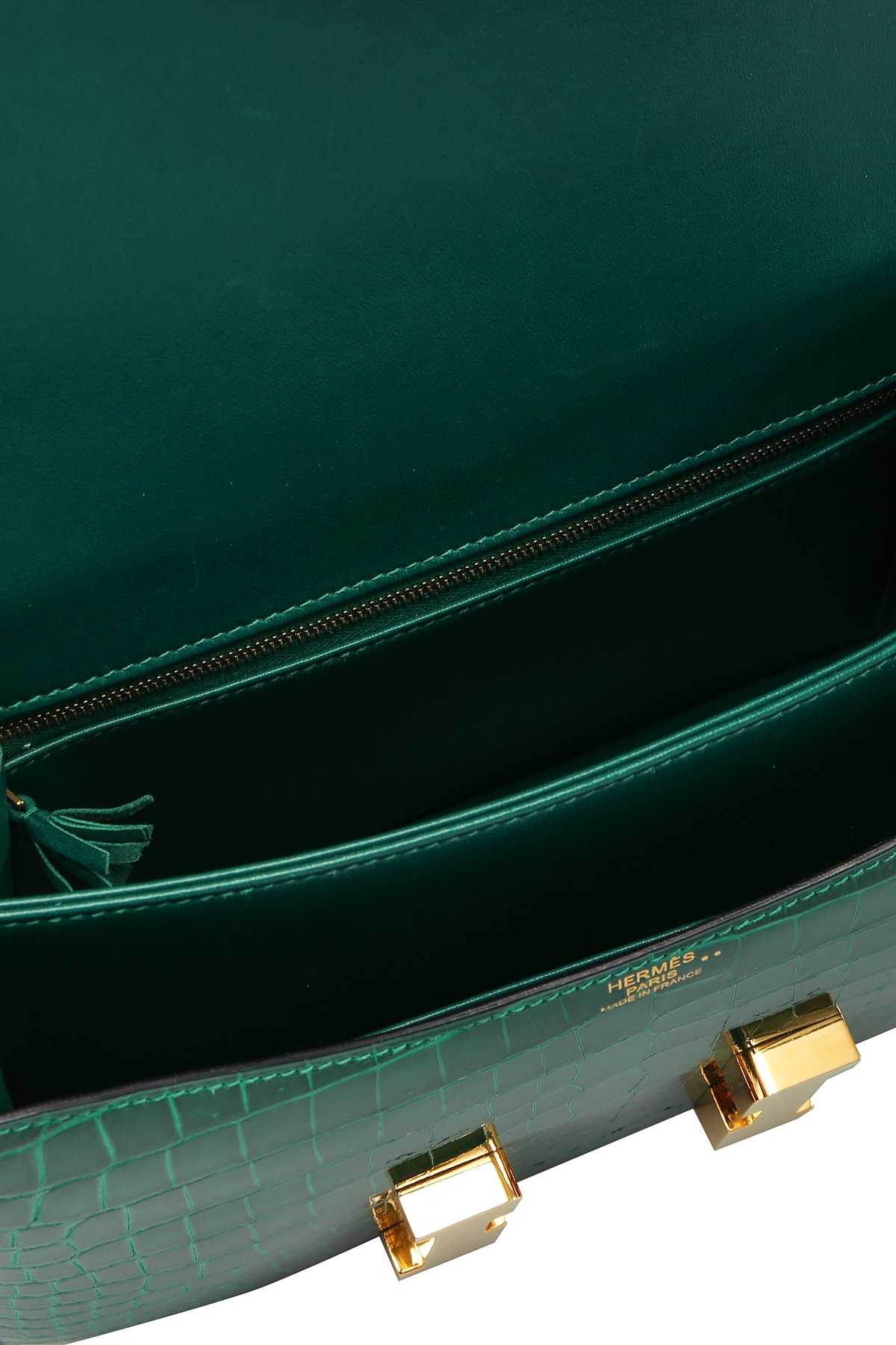 HRMS
Constance 24
Vert Emeraude with Gold Hardware