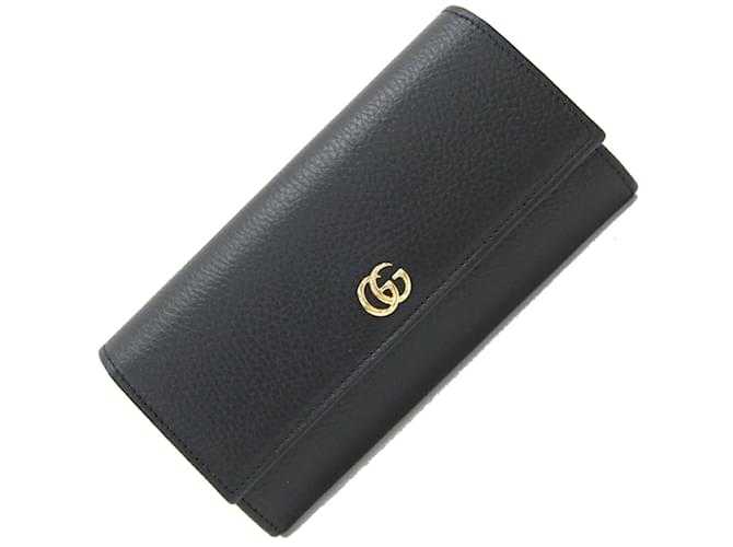 GG Portefeuille long pliant GG Noir