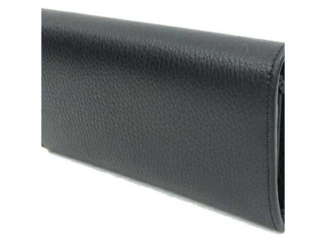 GG Portefeuille long pliant GG Noir