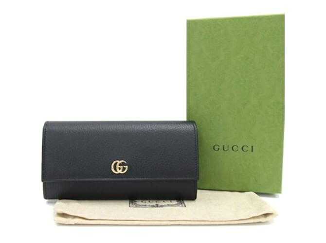 GG Portefeuille long pliant GG Noir