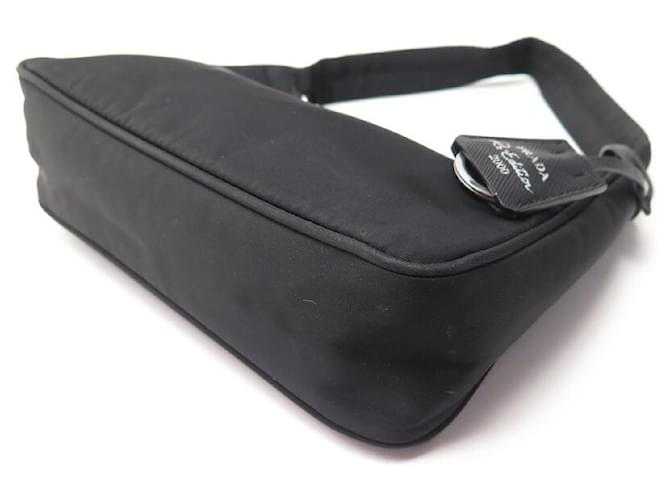 PR@DA SAC A MAIN MINI RE-EDITION 2000 1NE515 NYLON NOIR HAND BAG PURSE