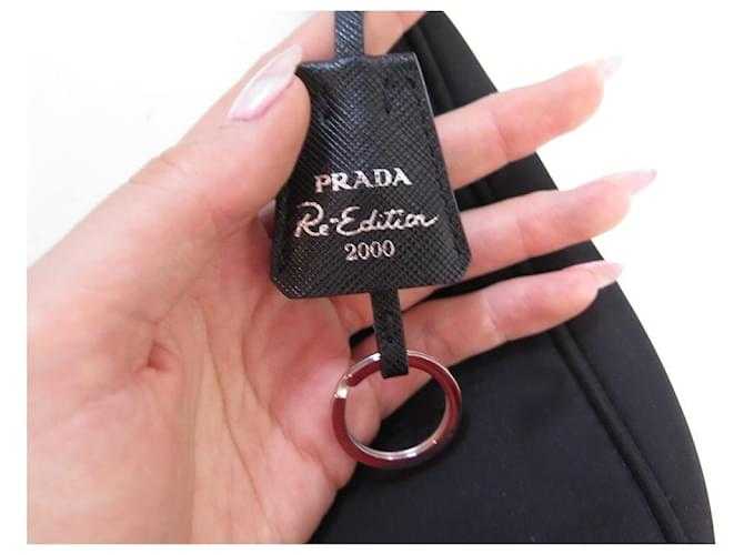 PR@DA SAC A MAIN MINI RE-EDITION 2000 1NE515 NYLON NOIR HAND BAG PURSE