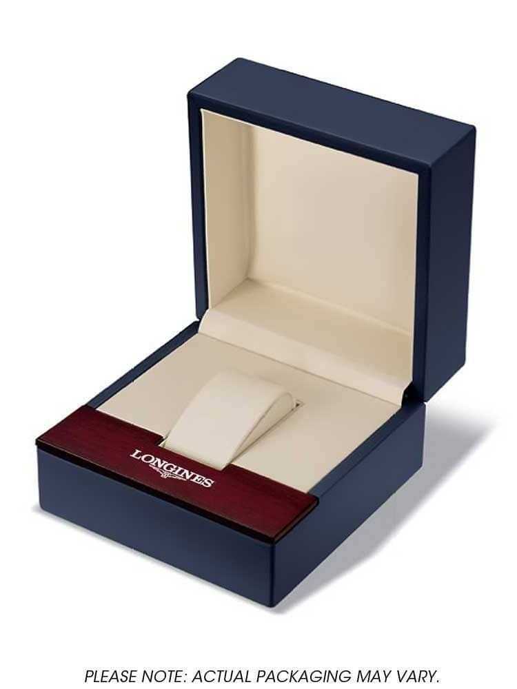 LÔNGINES La grande classique de lôngines (24mm) cadran blanc / bracelet en acier inoxydable bicolore